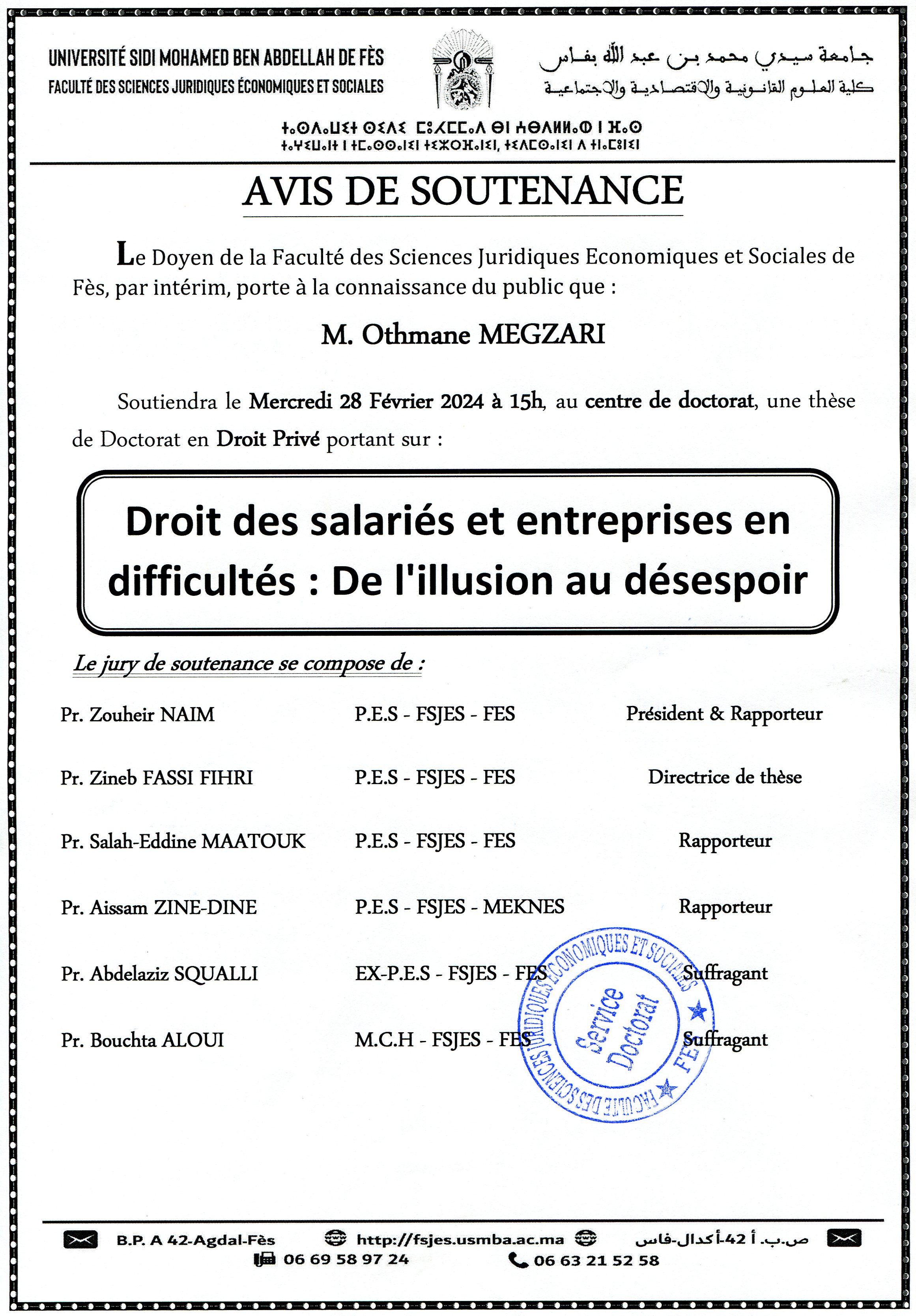 Soutenance - Droit Privé