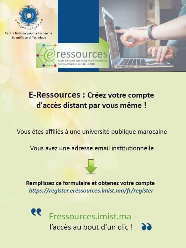 Création de compte E-Ressources